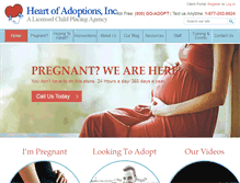 Tablet Screenshot of floridaadoptionagency.com